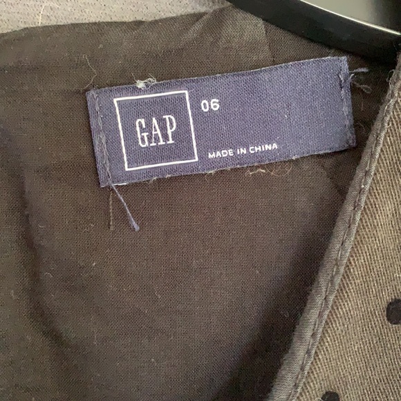 Gap Heavy Cotton/Velvet Polka Dot Dress - Picture 6 of 6